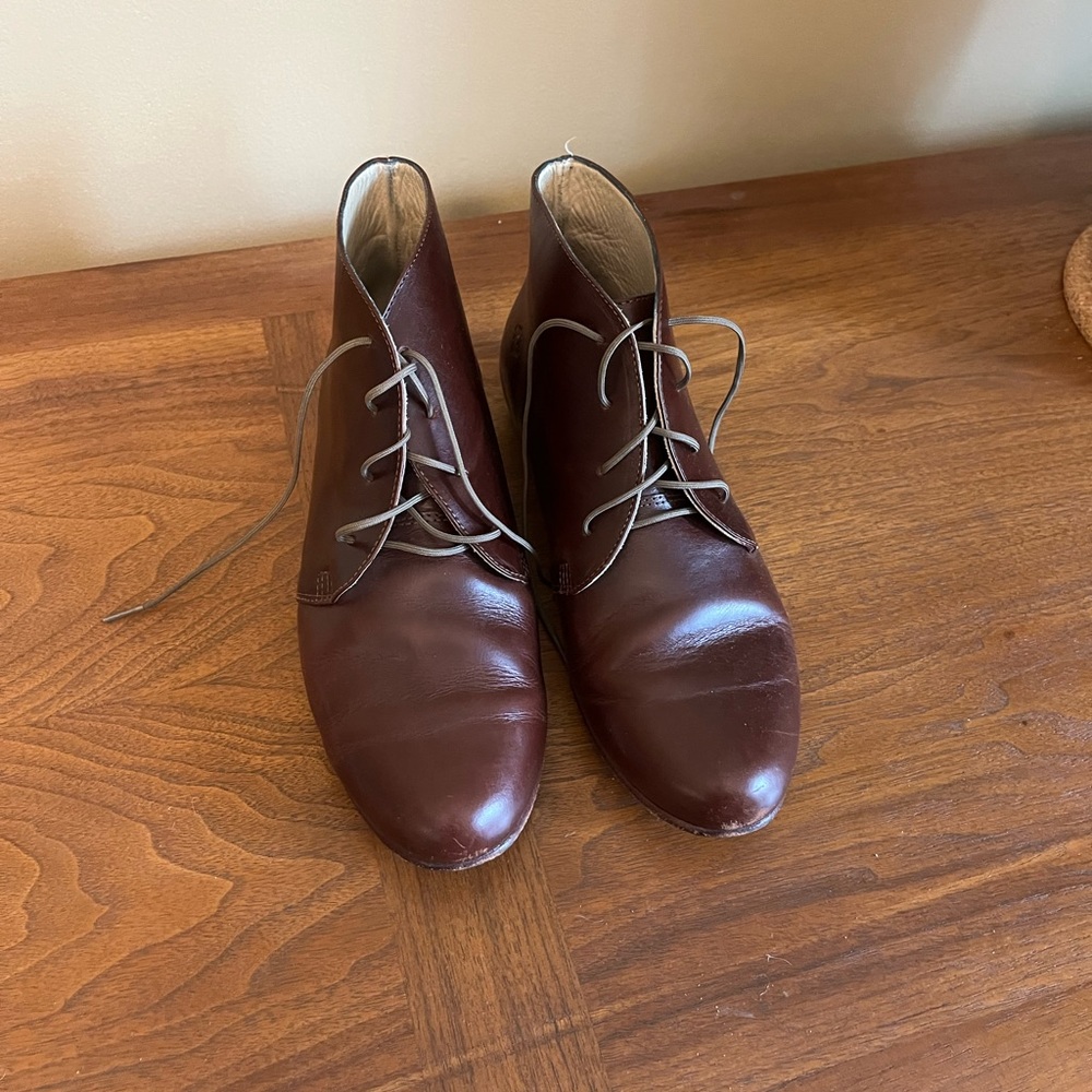 Nisolo chukka boots brandy